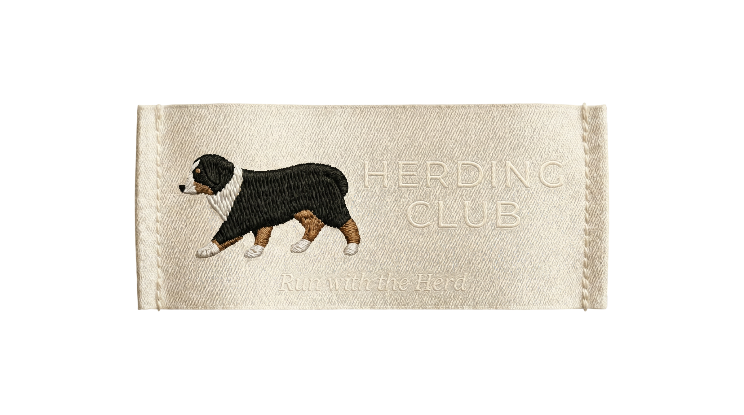 Herding Club woven label